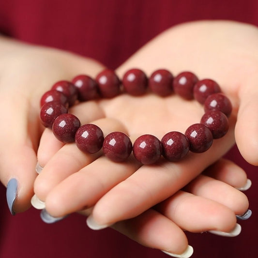 Women's & Men's Round Beads Simple Life High Content Purple Bracelet