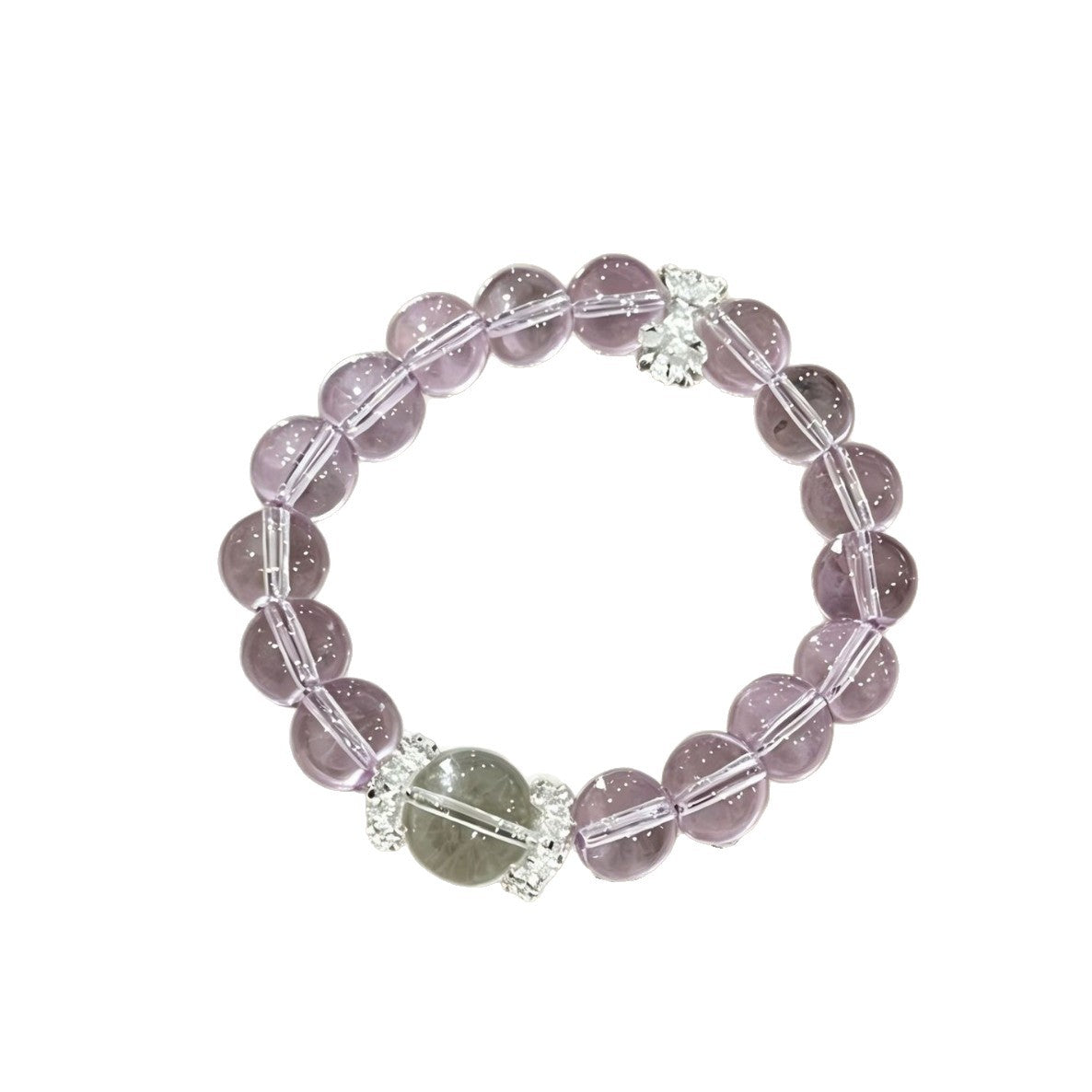Women's Amethyst Chinese Beaded National Style Light Luxury Exquisite High Sense Bracelet