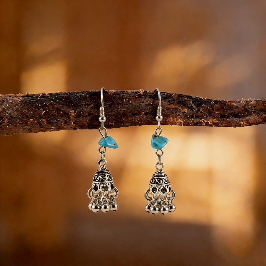 Women's Entry Lux Classical Bell Bird Cage Earrings
