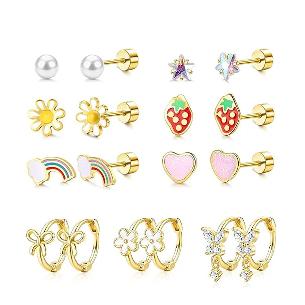 Back Stainless Steel Ear Bone Nail Fresh Rings