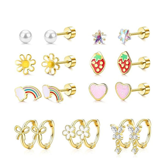 Back Stainless Steel Ear Bone Nail Fresh Rings