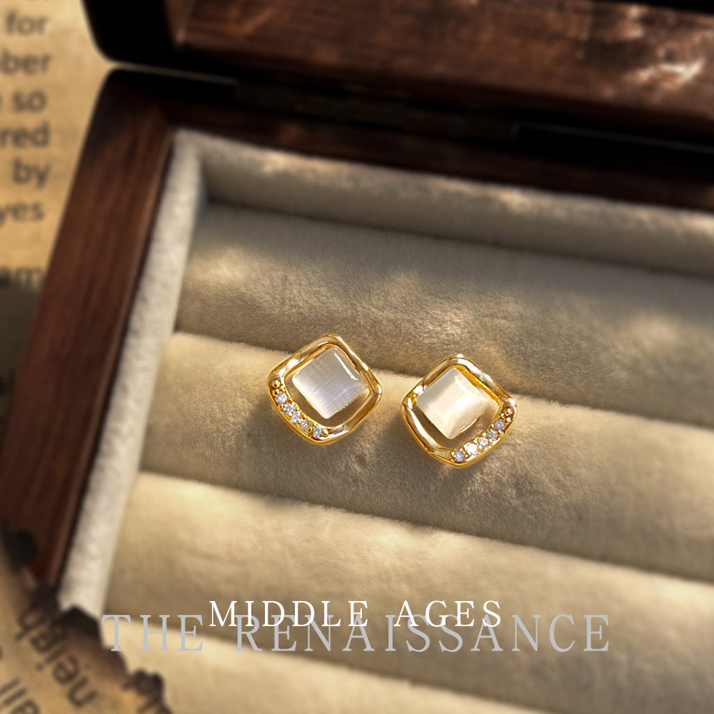 Women's Stone Ear Collection Temperament Commute Affordable Stud Earrings