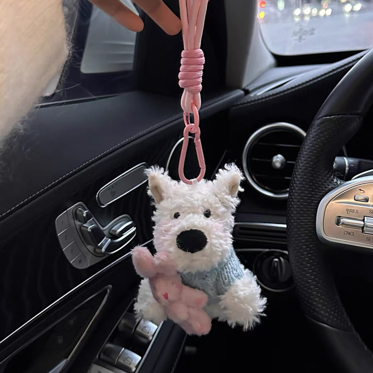 Highland Scrawled Puppy Plush Doll Backpack Cute Hanging Ornaments