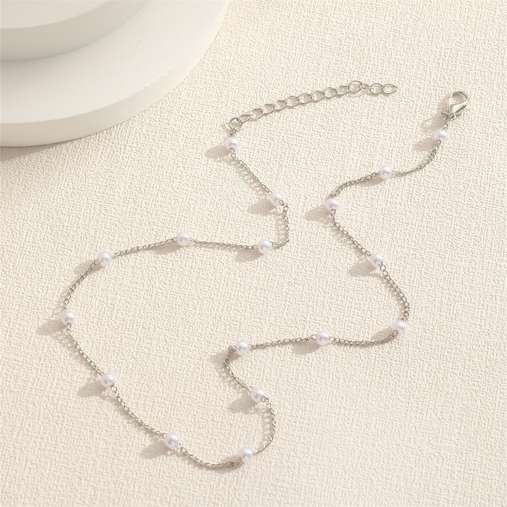 Simple Ball Clavicle Chain Personalized Imitation Pearl Female Exquisite Collar