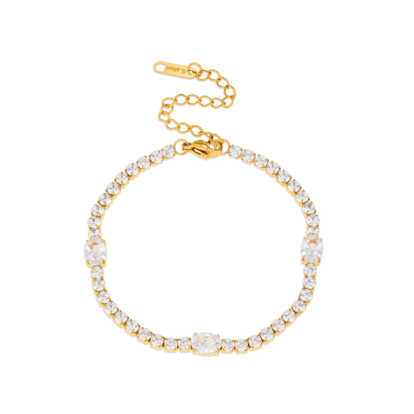 High Texture Twin Style Fully Jeweled Loving Bracelets