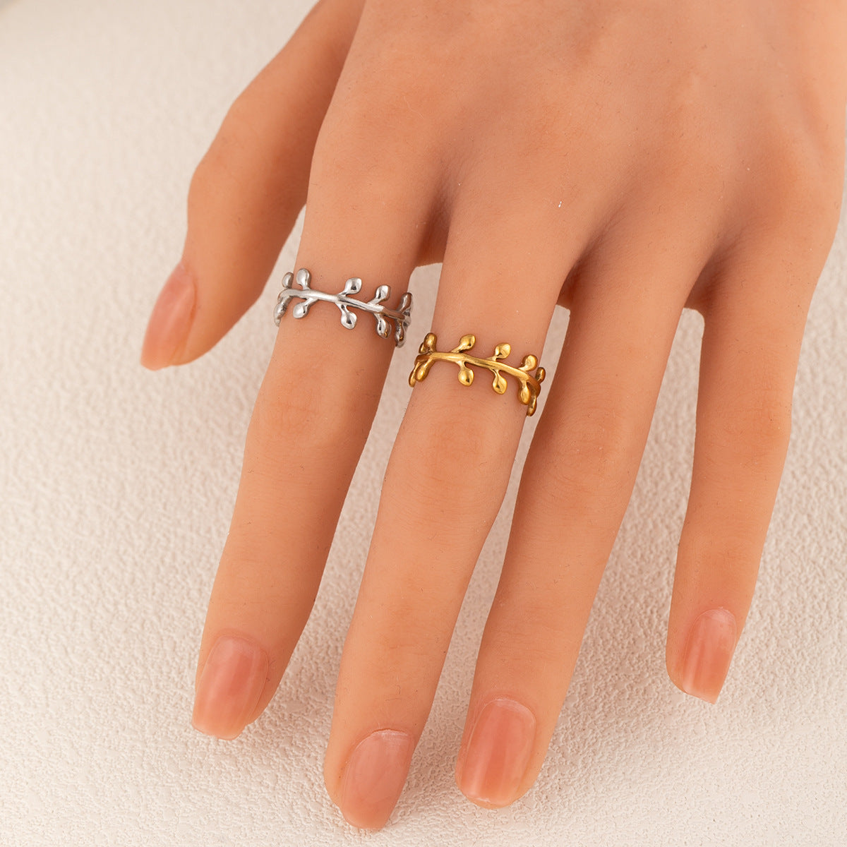 Stainless Steel Open Vacuum Plating Titanium Ring