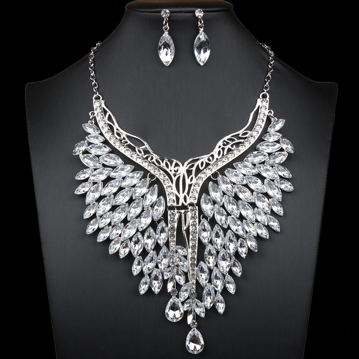 Women's Splendid Diamond Big Dress Banquet Fashion Earrings