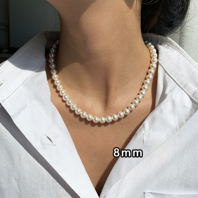 Pearl Twin Clavicle Chain Light Luxury Necklaces
