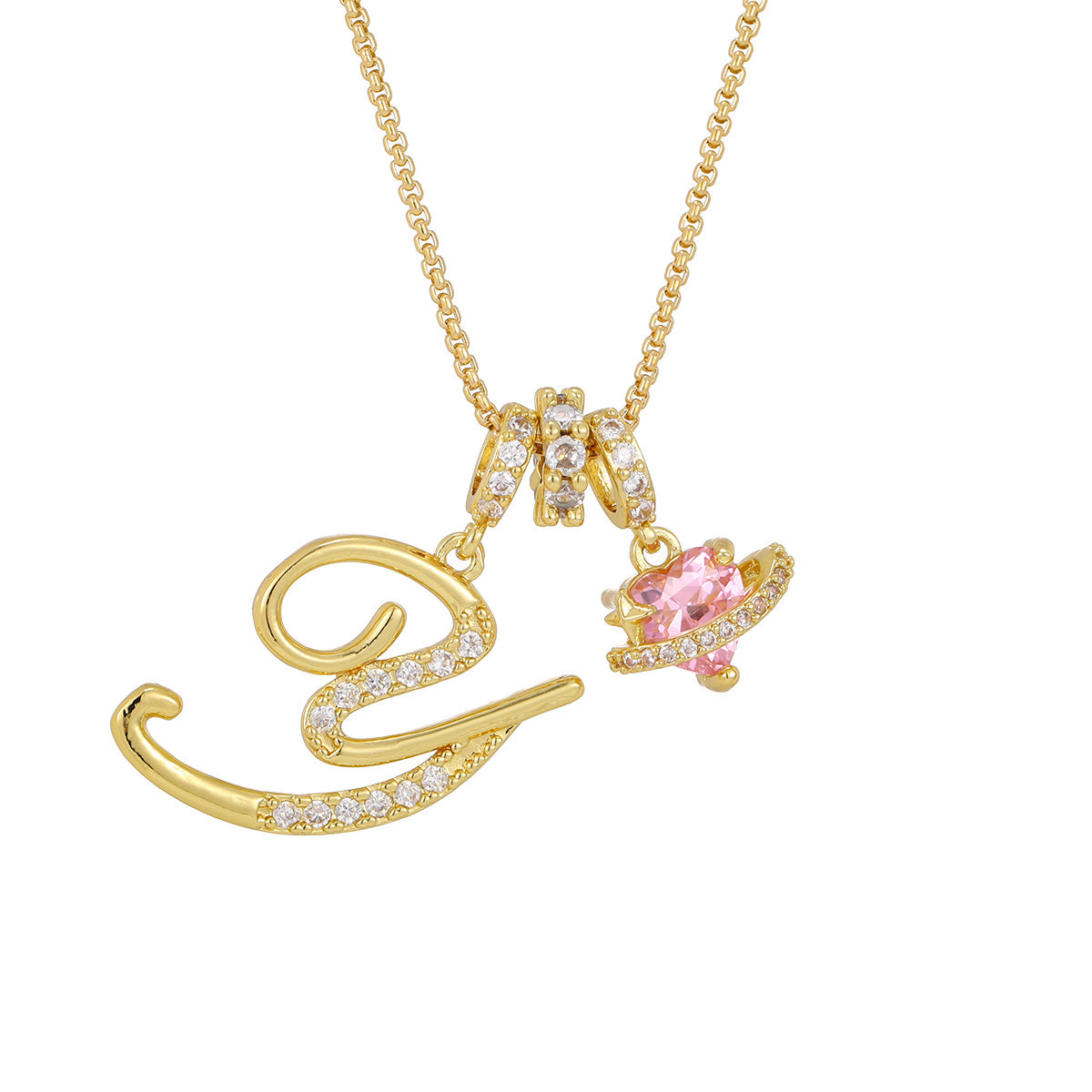 Dopamine English Letter Light Luxury Minority High Pendants