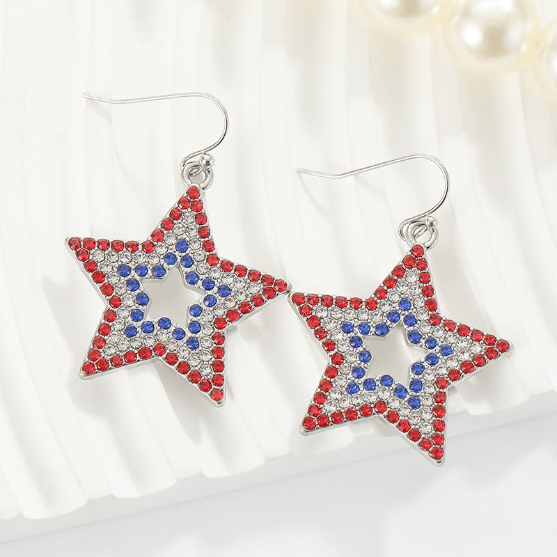 Stars Personalized Minority Light Luxury Temperament Pentagram Earrings
