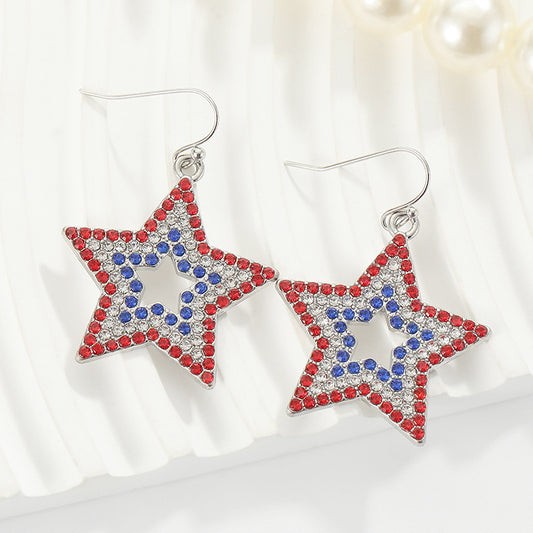 Stars Personalized Minority Light Luxury Temperament Pentagram Earrings