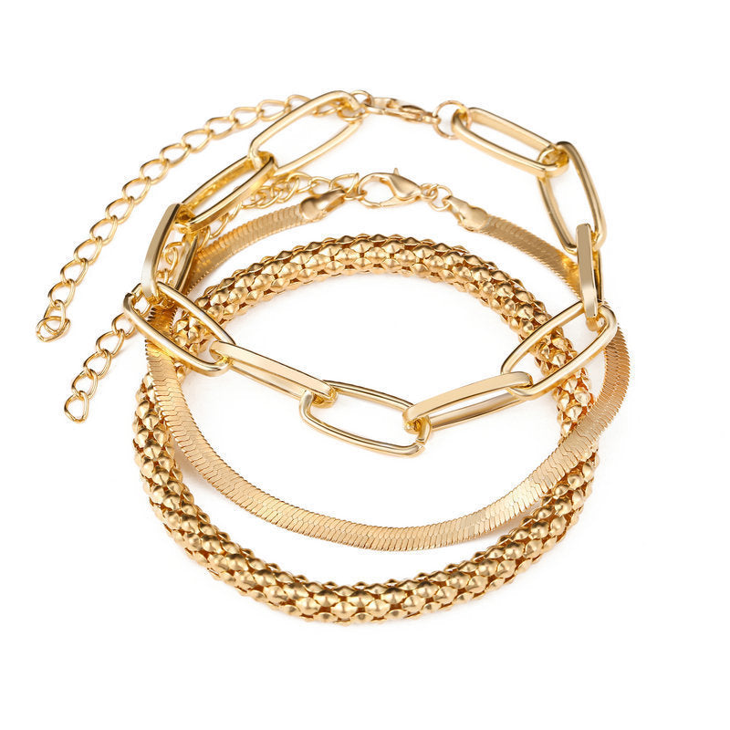 Creative Retro Snake Bones Chain Trendy Bracelets