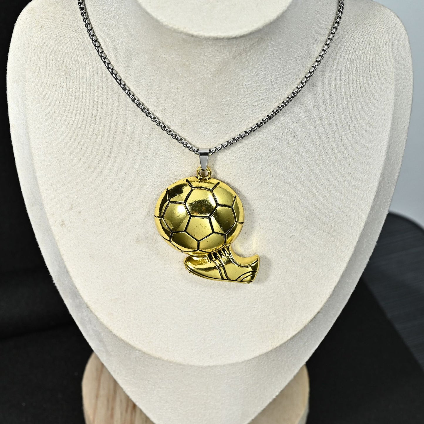 Hip Hop Fashion World Cup Sports Football Shoes Sweater Chain Pendants