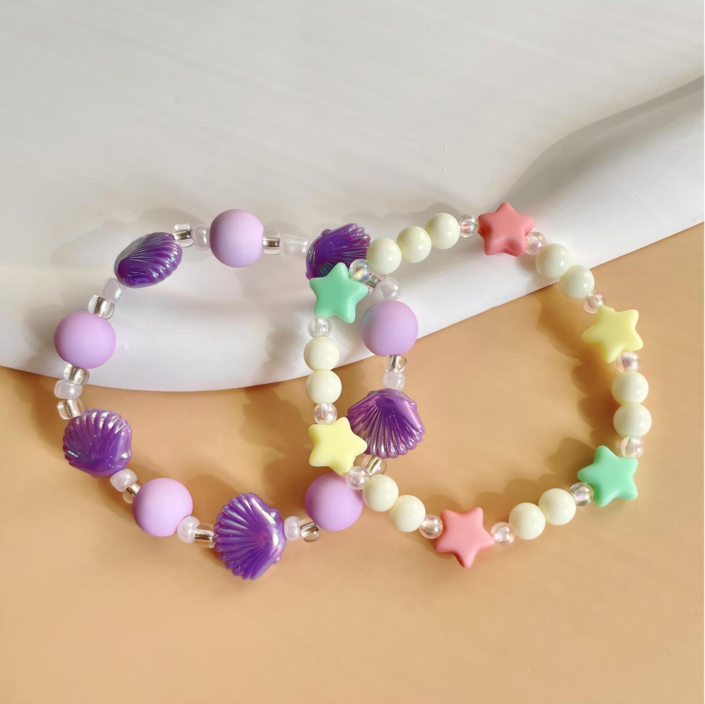 Children's Cartoon Suit Pearl Female Accessories Princess Jewelry Does Bracelets