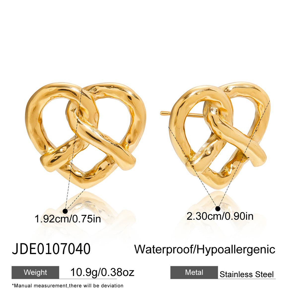 Ding Titanium Steel Love Heart Light Rings