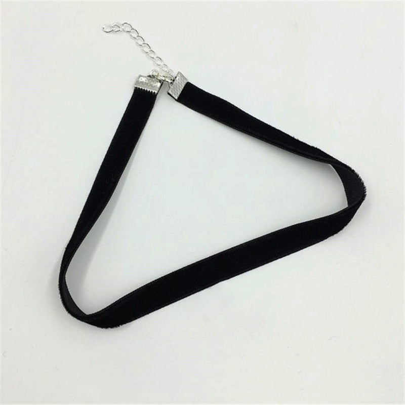 Women's Black Sexy Neckband Clavicle Chain Fashion Personality Street Collar