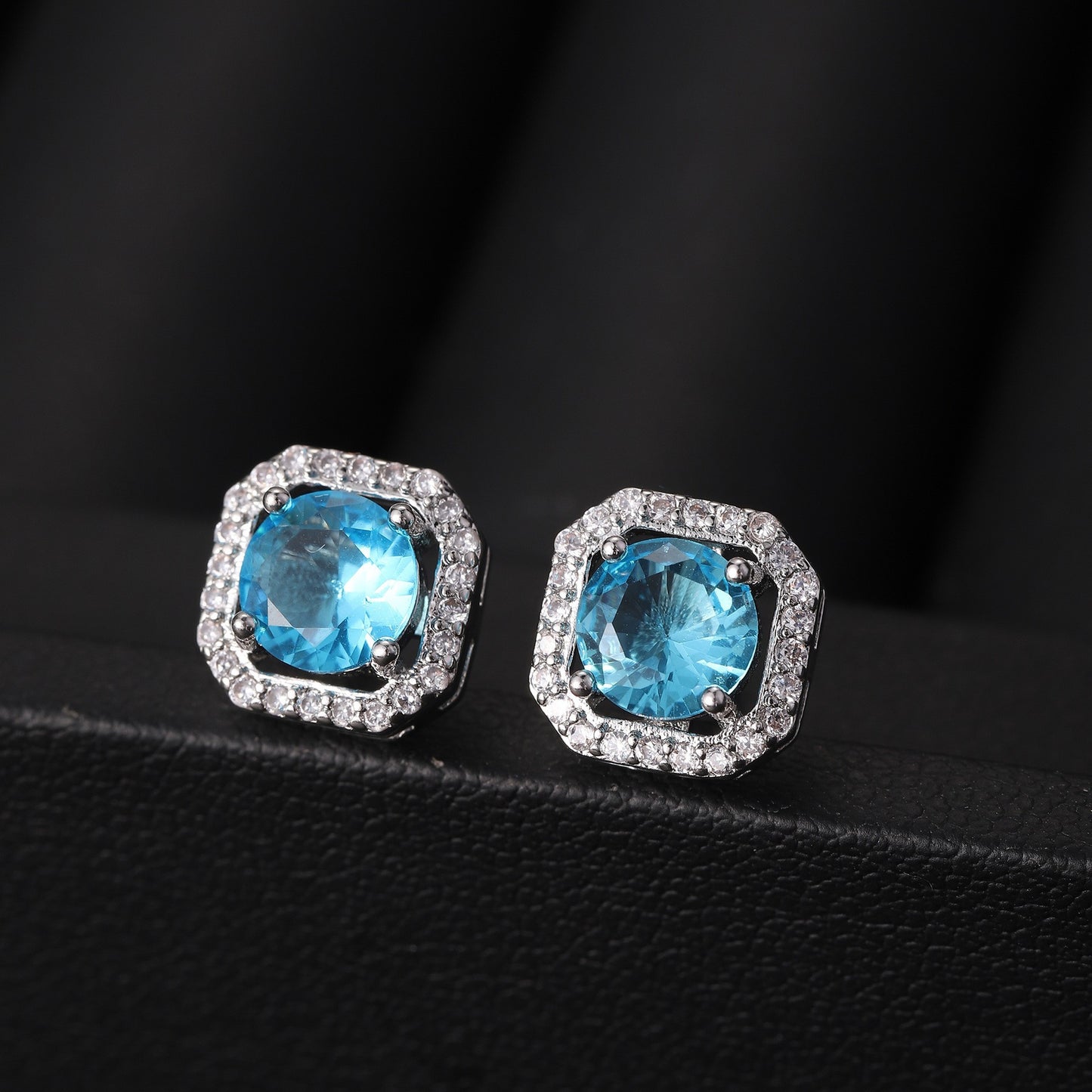Women's Live Affordable Luxury Fashion Zircon Square Bag Rings