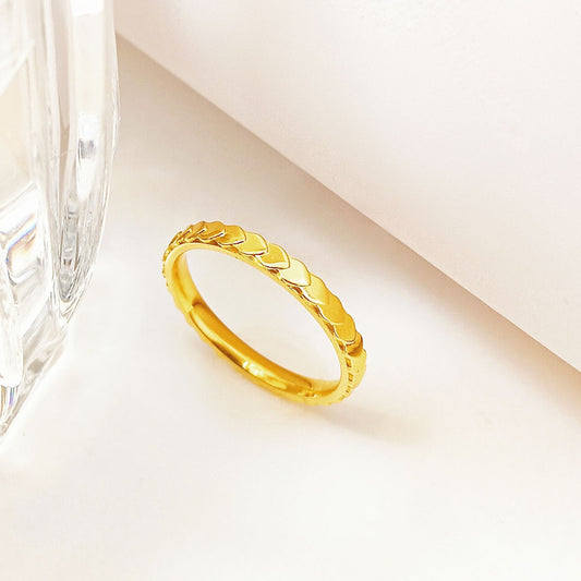 Pattern Female Personality Simple Titanium Steel Rings