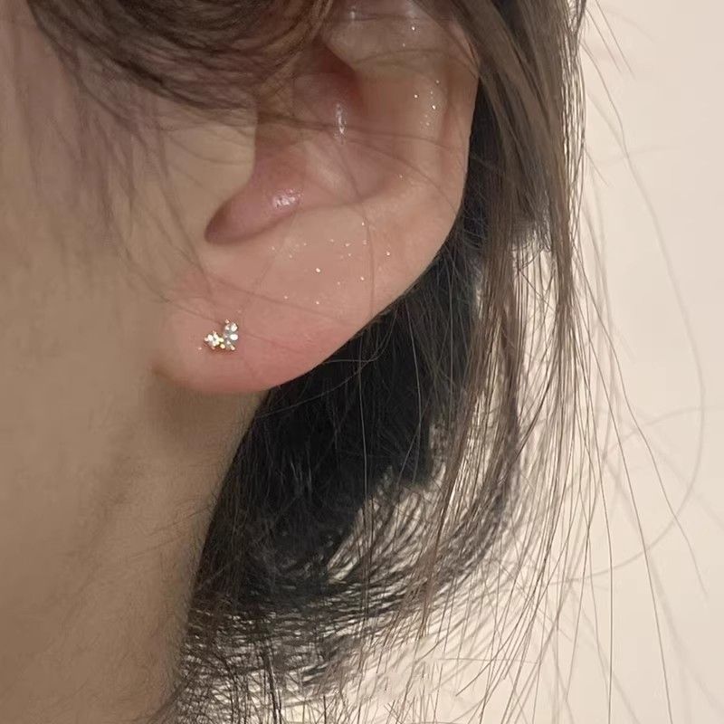 Ear Graceful Petite Advanced Simple Sleeping Sterling Sier No Need Earrings