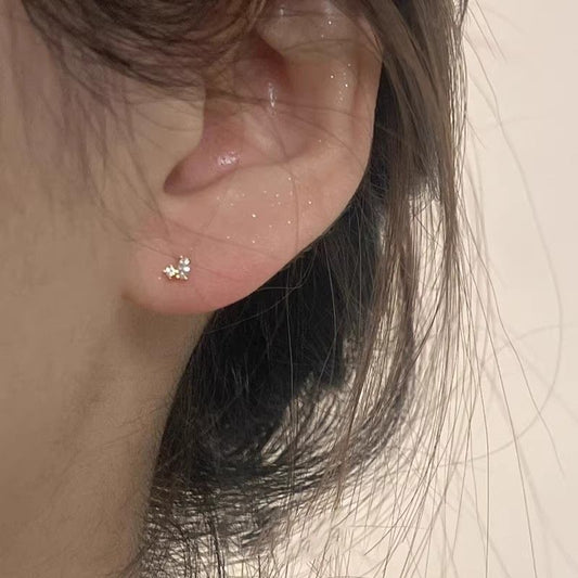 Ear Graceful Petite Advanced Simple Sleeping Sterling Sier No Need Earrings
