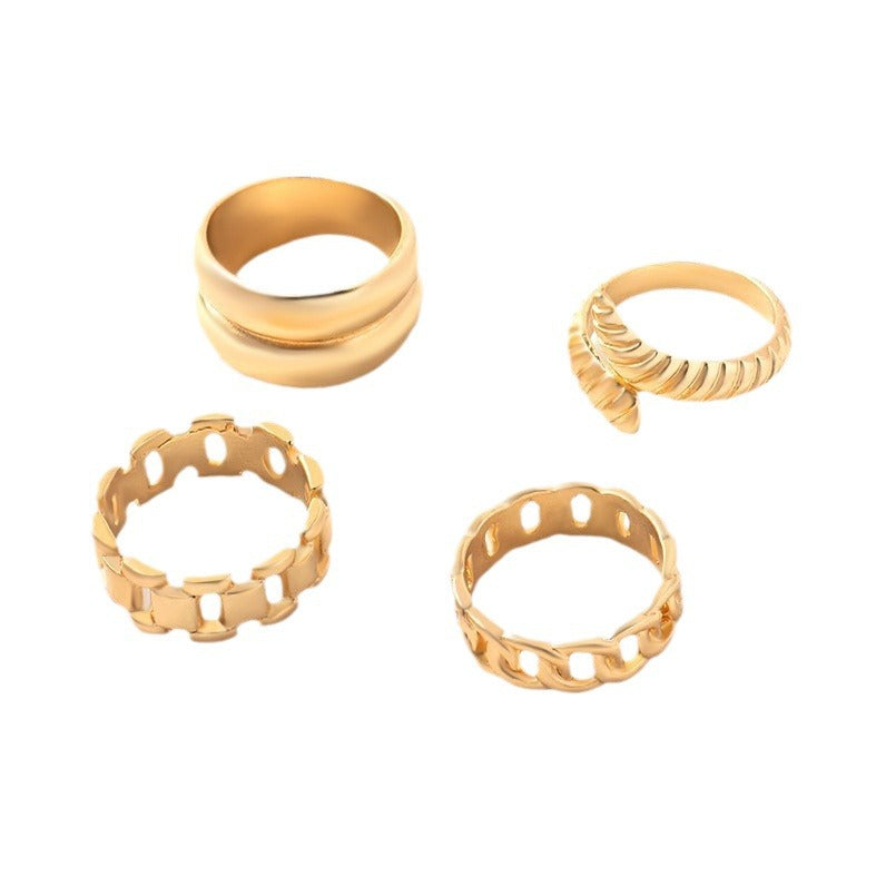 Women's Personality Snake Retro Fashion Knuckle Suit Rings