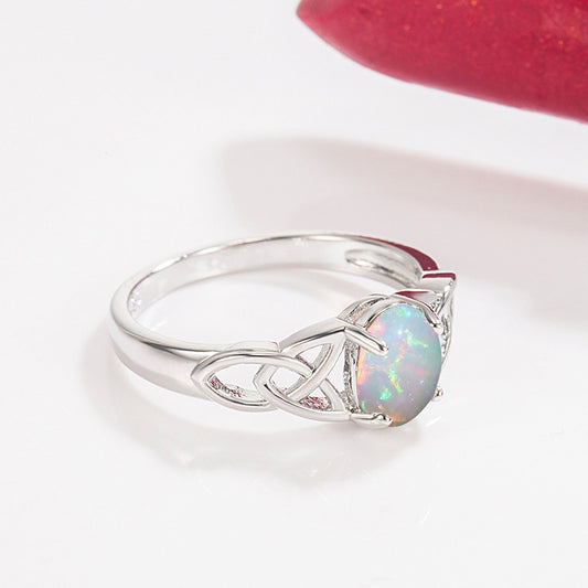 Women's Opal Light Luxury High-grade Gem Simple Rings