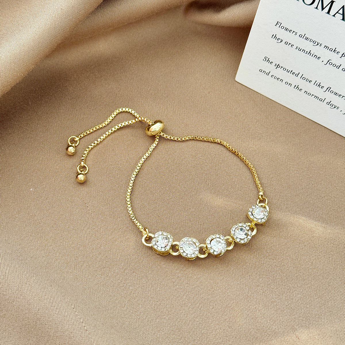 Women's Electroplated Diamond Fashion Niche High Sense Summer Bracelet