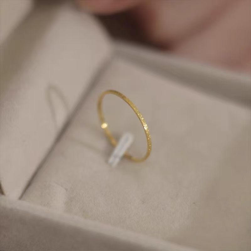 Mini Full Circle Thin Glittering Starry Rings