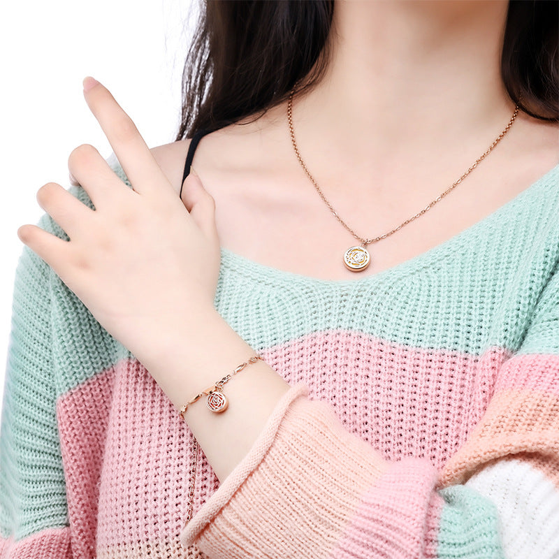 Thread Stainless Steel Hollow Perfume Titanium Bracelets