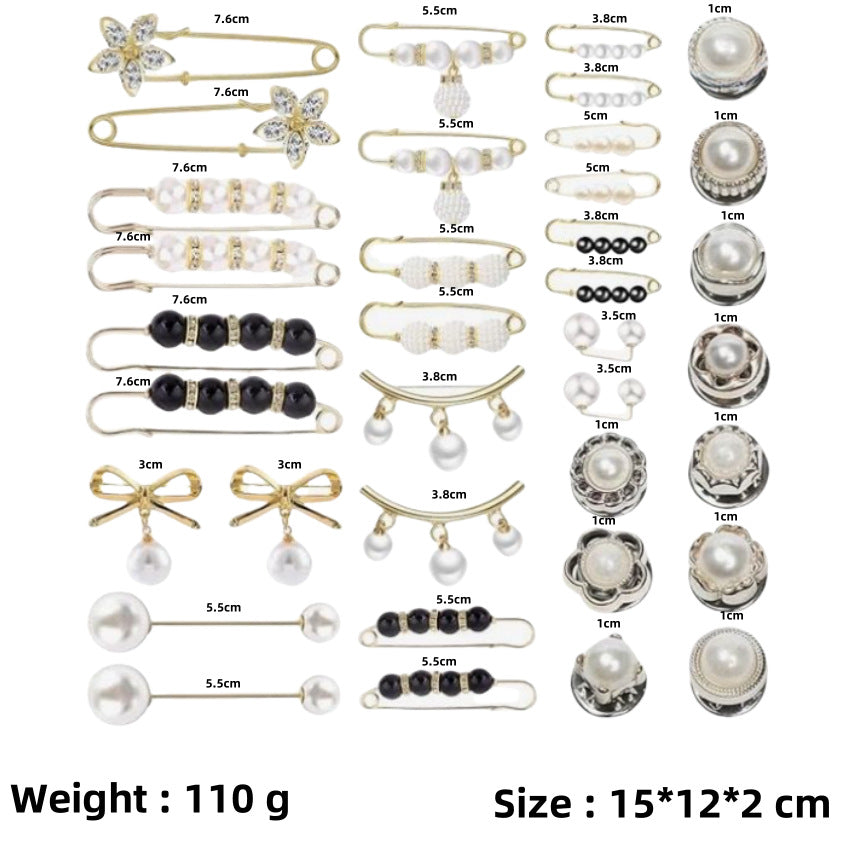 Women's Of Trousers Pin Artifact Fixed Clothes Buckle Brooches
