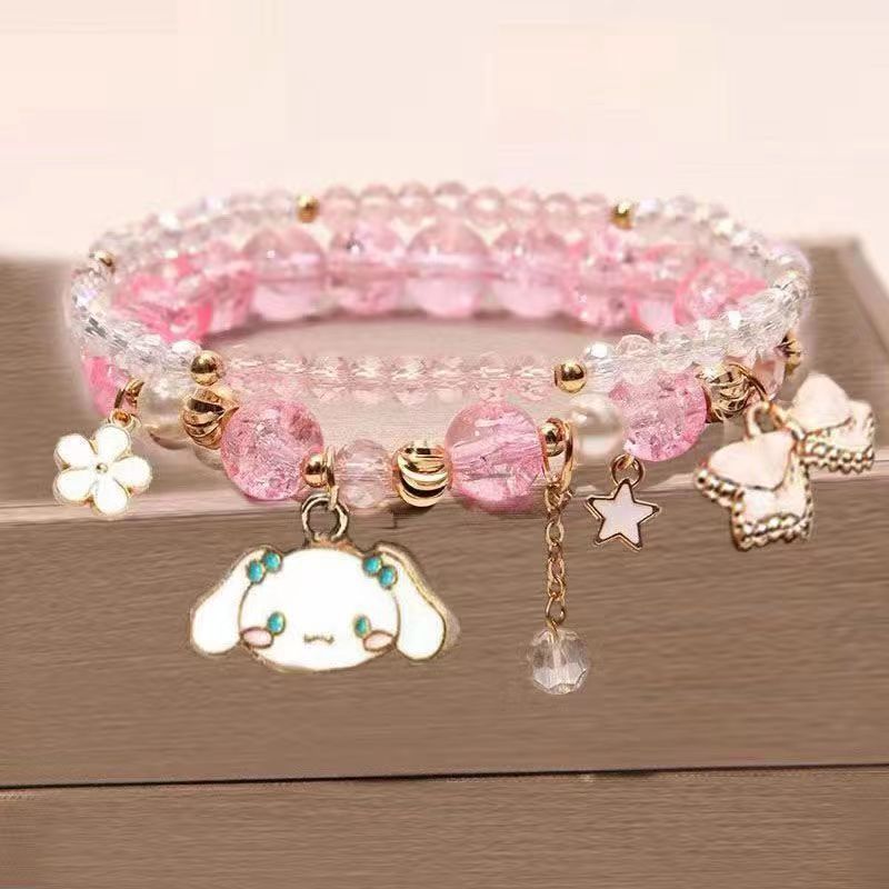 Women's Pearl Korean Super Cute Cartoon Beaded Bracelets