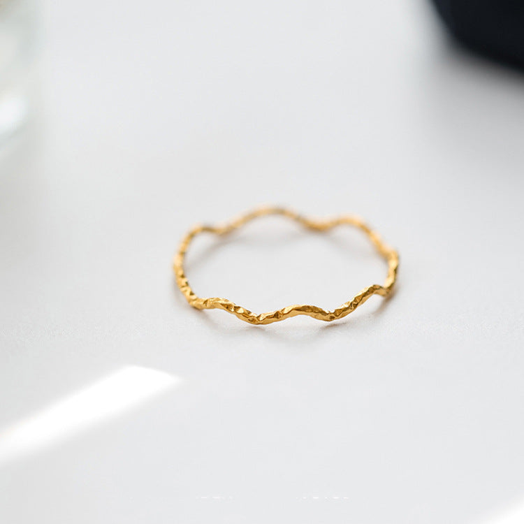 Steel Light Luxury High-grade Sense Batch Flower Rings