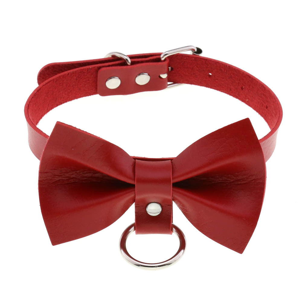 Punk Black Bowknot Neckband Graceful Fashionable Collar