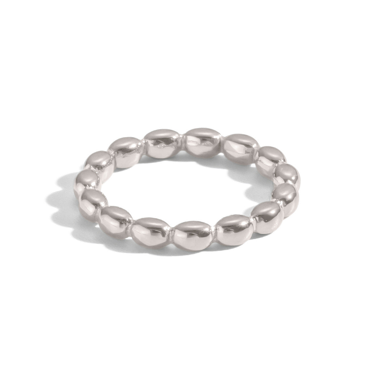 Simple Style Stainless Steel Gold-plated Bamboo Rings