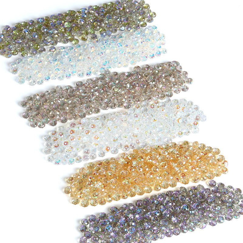 Electroplating Aurora Magic Color Glass Crystal Beads Scattered Jewelry Accessories