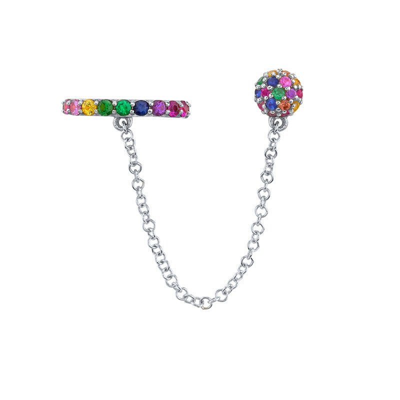 Women's Chain Double Hole Ear Fashion Trend Rings