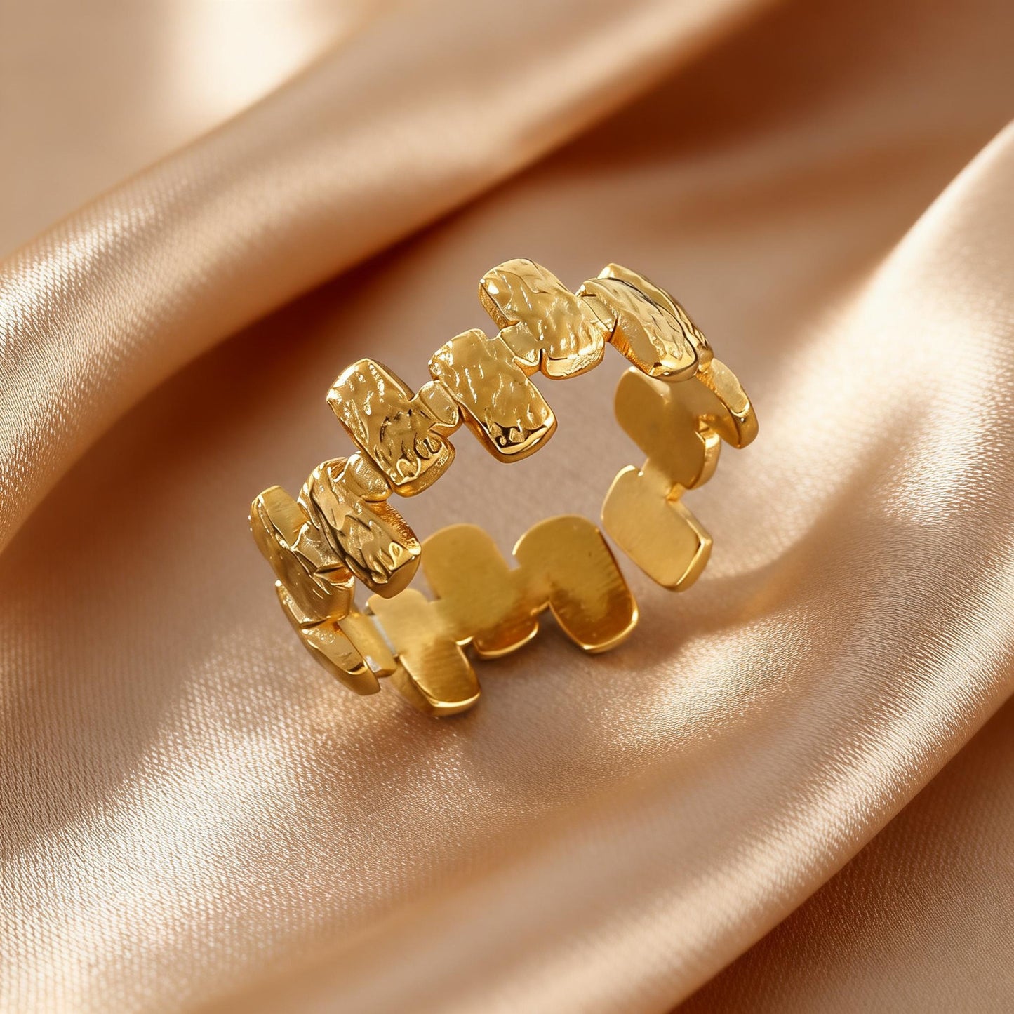 Steel Open-end Niche High-grade Fashion Trend Affordable Luxury Style Ring
