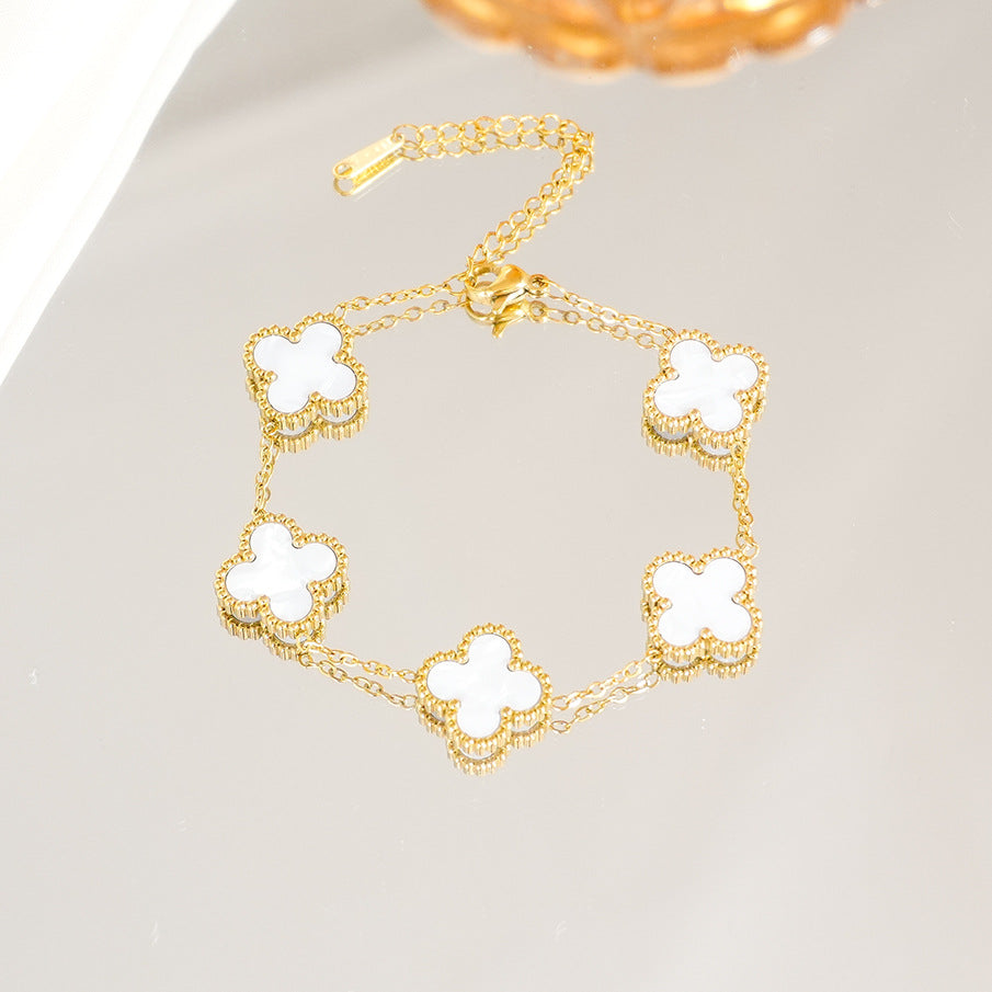 Clover Light Luxury High-grade Female Hand Bracelet