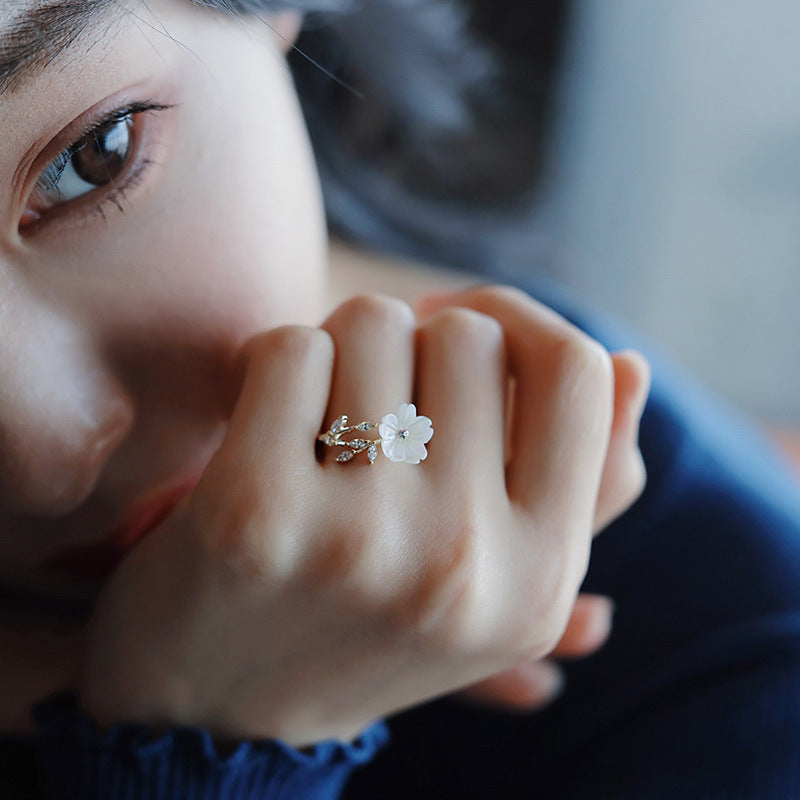 Female Design Trendy Cold Entry Lux High Sense Open Index Rings