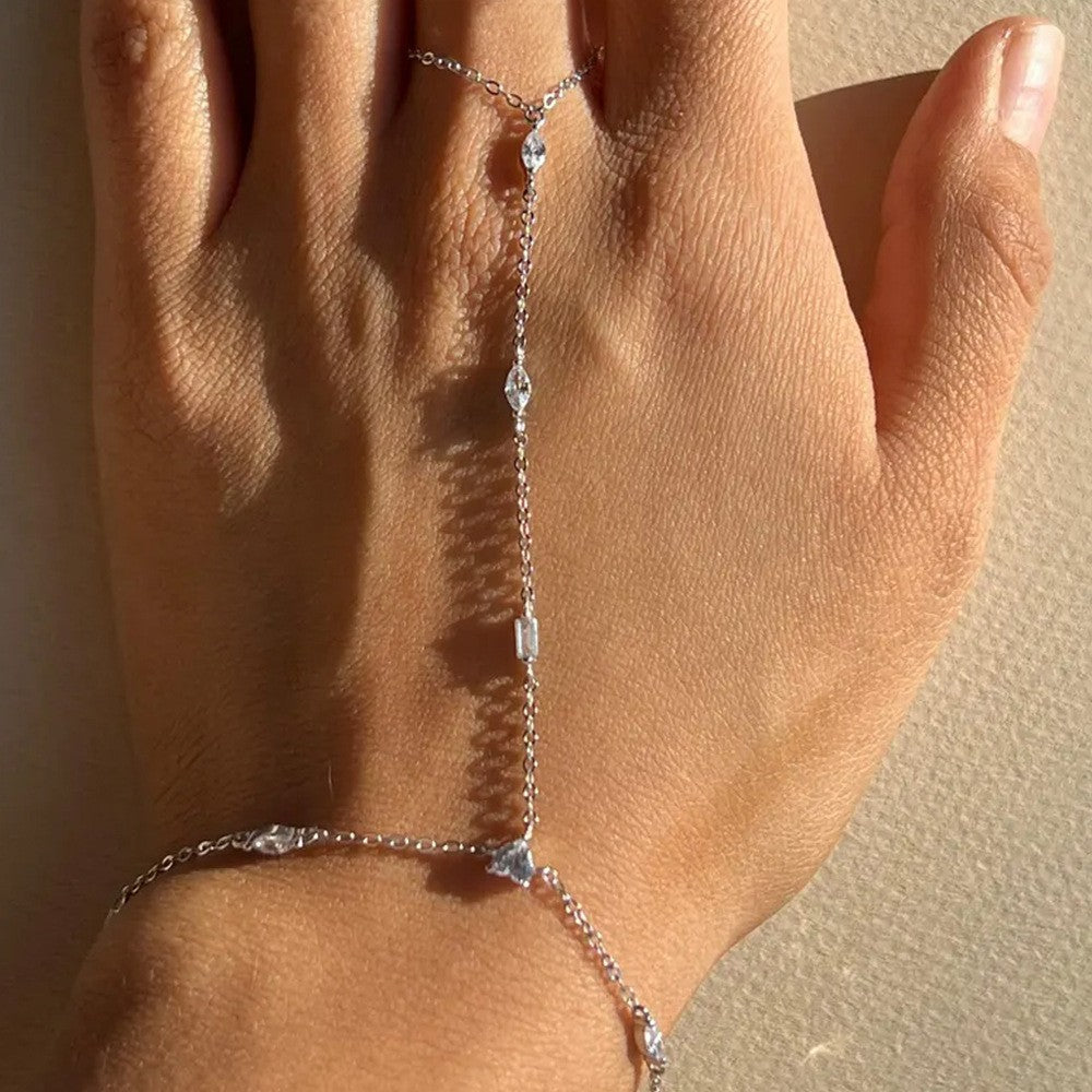 Women's Diamond Light Luxury Simple Trendy Super Flash Bracelet