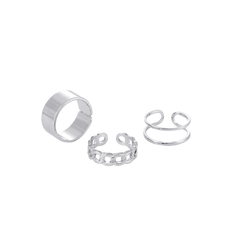 Women's Korean Style Mori Artistic Cold Simple Metal Stud Earrings