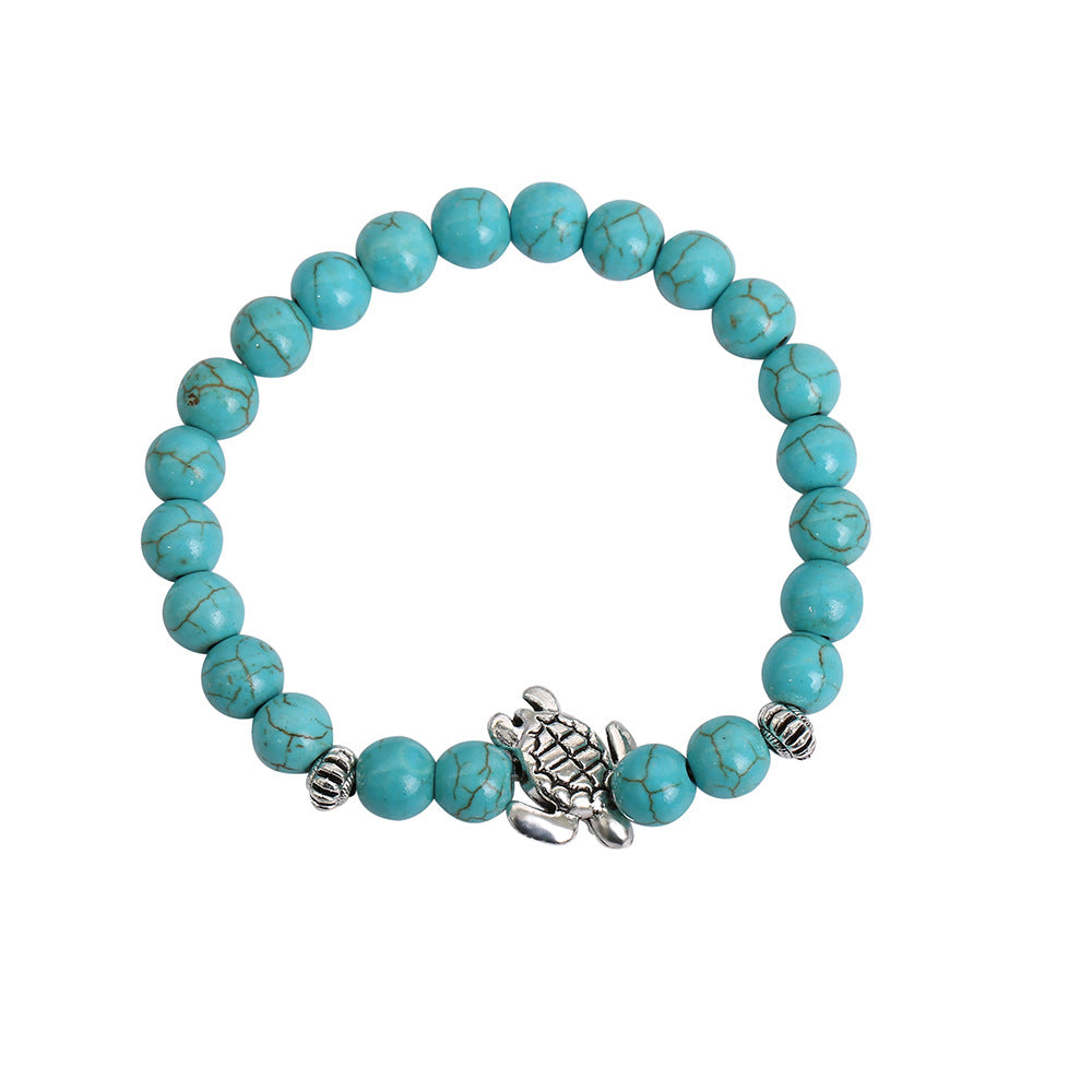 Turquoise Seahorse Starfish Turtle Owl Lucky Bracelet