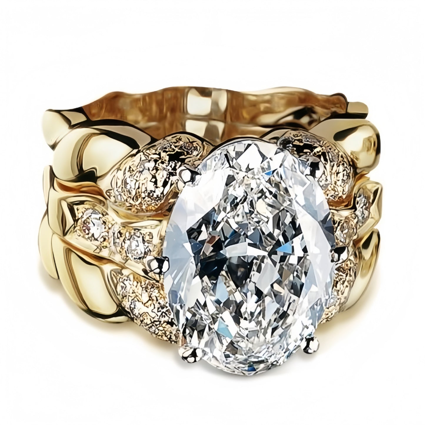 Comfortable Engagement Diamond Fashion Luxury Zircon Ring