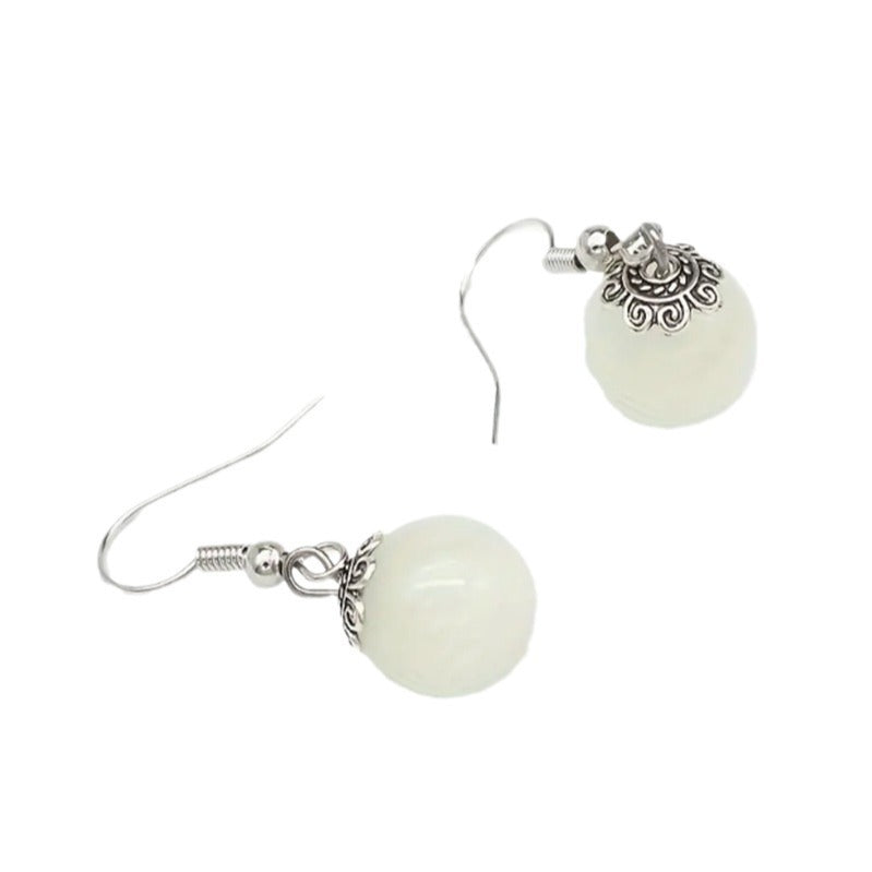 Women's Ball Bead Halloween Luminous Stereo Pearl Simple Personality Ear Hook