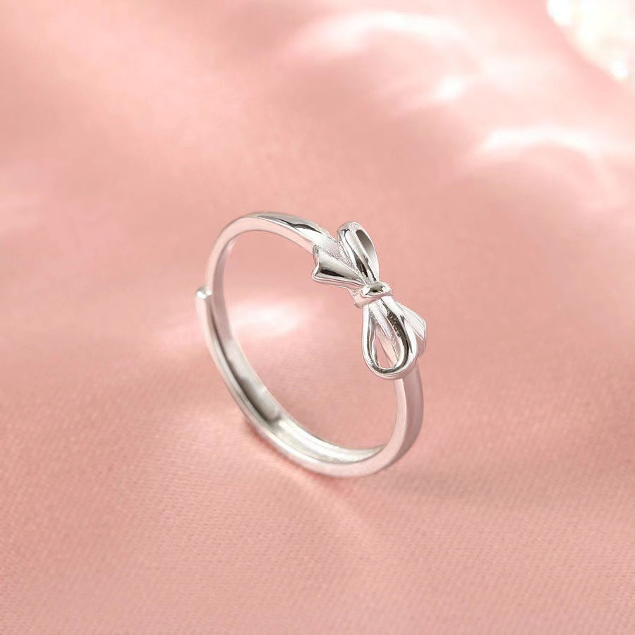 Women's Simple Niche Design Geometric Lines Index Finger Sweet Ring