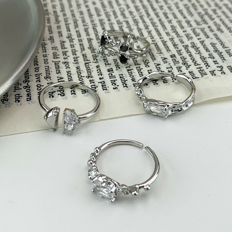Women's Light Luxury Design Sense Niche Exquisite Cold Style Ring