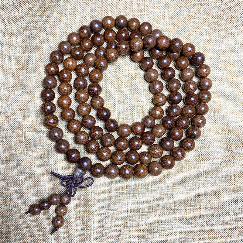 Women's & Men's Gold Sandalwood For Beads In Large Bracelet