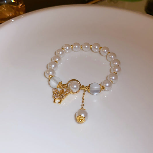 Rhinestone Zircon Butterfly Opal Graceful Personality Trendy Fashion Bracelets