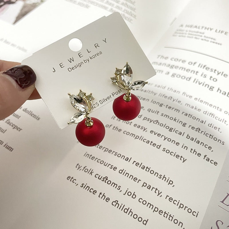 Women's Needle French Pearl Butterfly High Sense Design Rings