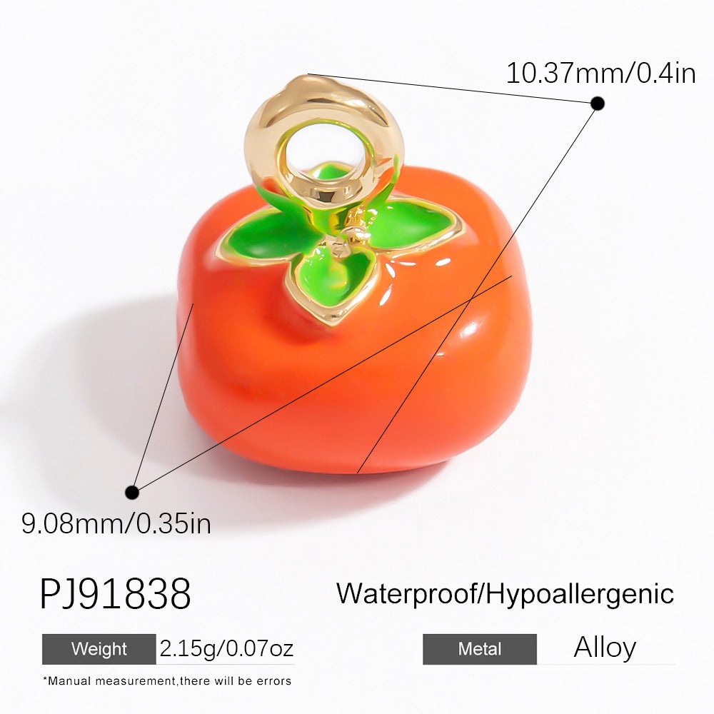 Mini Fruit Cartoon Pastoral Style Three-dimensional Jewelry Accessories